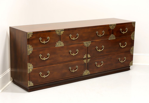 SOLD - HENREDON Asian Japanese Tansu Campaign Style Dresser