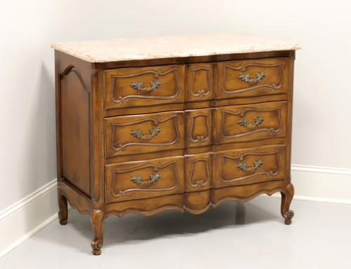 SOLD - Vintage French Country Style Bachelor Chest with Marble Top - A