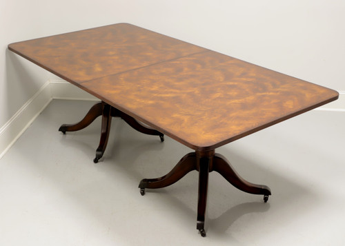 SOLD -  MAITLAND SMITH Regency Flame Mahogany Double Pedestal Dining Table