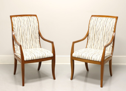 SOLD - MASTERCRAFT by Baker Contemporary Dining Armchairs - Pair