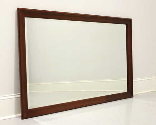 SOLD - CRAFTIQUE Mellowax Solid Mahogany Rectangular Beveled Dresser / Wall Mirror