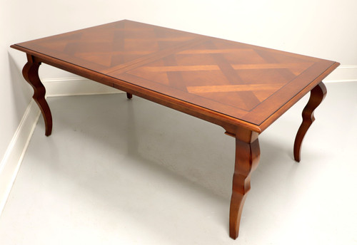 SOLD - HARDEN Solid Cherry French Country Style Parquetry Dining Table