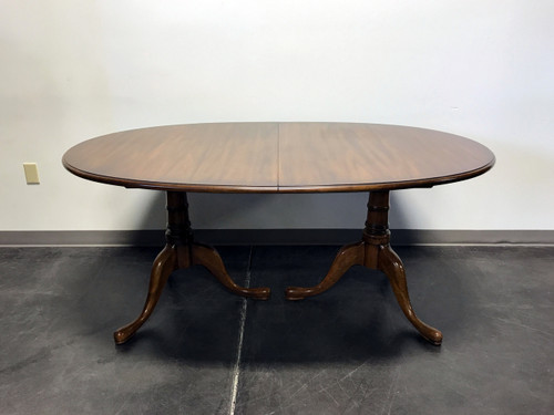 SOLD OUT - STATTON Oxford Antique Cherry Double Pedestal Dining Table