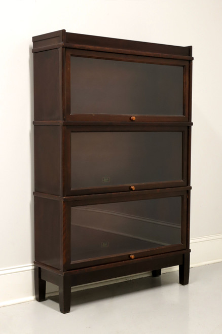 SOLD - HALE Mahogany Three Stack Barrister Bookcase