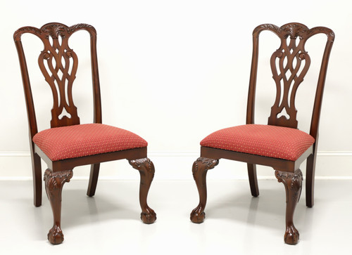 SOLD - MAITLAND SMITH Mahogany Georgian Ball Claw Dining Side Chairs - Pair B