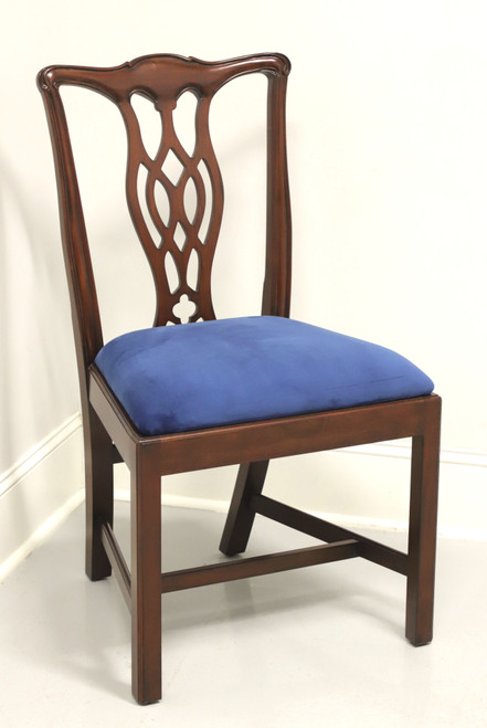 SOLD - HICKORY CHAIR Mahogany Chippendale Straight Leg Dining Side Chair - B