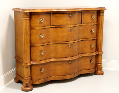 SOLD - CENTURY Golden Mahogany Oversized Transitional Serpentine Dressing Chest - B