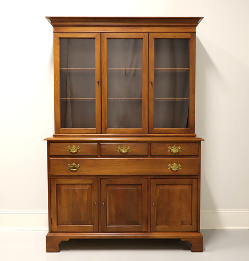 SOLD - HENKEL HARRIS 2319 15 Solid Walnut Stepback Hutch