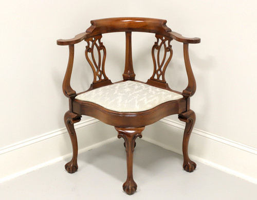 SOLD - SOUTHWOOD Mahogany Chippendale Style Corner Chair