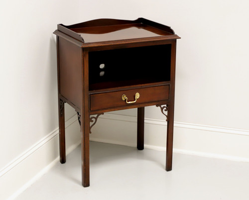 SOLD - COUNCILL CRAFTSMEN Mahogany Chippendale Style Nightstand A