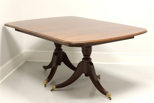 SOLD - DAVIS CABINET CO Mahogany Traditional Double Pedestal Dining Table