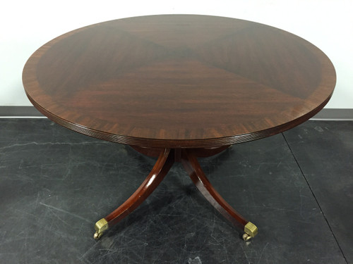 SOLD - HENKEL HARRIS HANCOCK & MOORE Round Mahogany Pedestal Dining Table