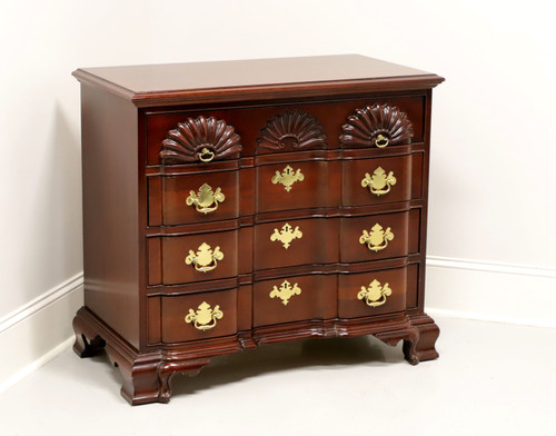 SOLD - LINK-TAYLOR Heirloom Solid Mahogany Chippendale Block Front Goddard Bachelor Chest (Rare)