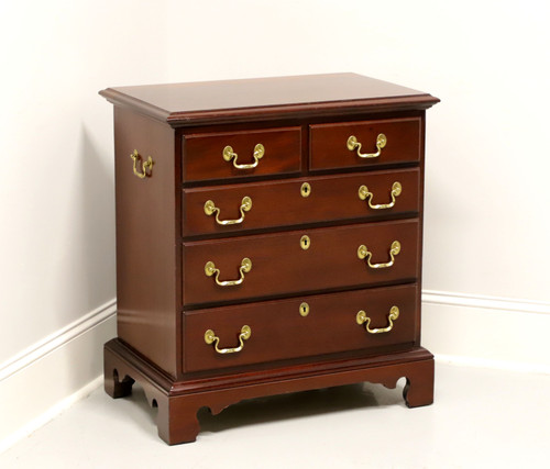 SOLD - LINK-TAYLOR Heirloom Planters Solid Mahogany Chippendale Bedside Chest