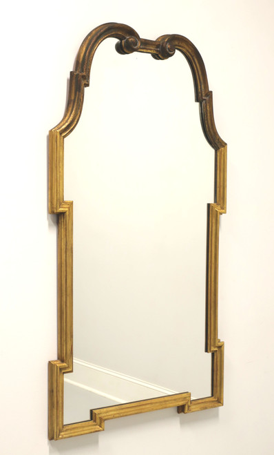 SOLD - PALLADIO Regency Style Gold Carved Wood Scroll Wall Mirror
