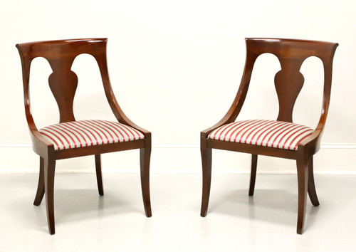 SOLD - DREXEL HERITAGE Mahogany Empire Style Dining Side Chairs - Pair B