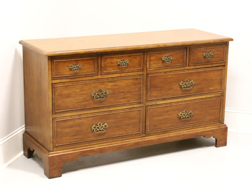 DIXIE Sheffield Manor Pecan Chippendale Style Double Dresser