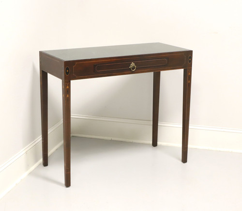SOLD - HENKEL HARRIS 2604 29 Historic Salem Inlaid Mahogany Federal Marble Top Console Table