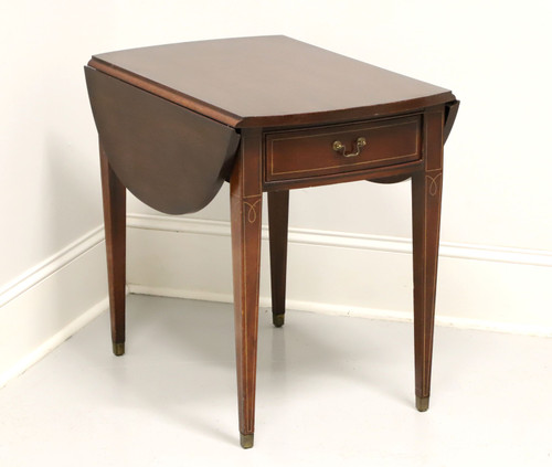 Mid 20th Century Mahogany Hepplewhite Drop-Leaf Pembroke Table