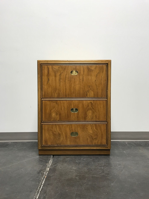 SOLD OUT - DREXEL HERITAGE Preface Pecan Campaign Chinoiserie Chest / Nightstand