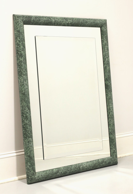 Late 20th Century Green Faux Marble Contemporary Wall Mirror