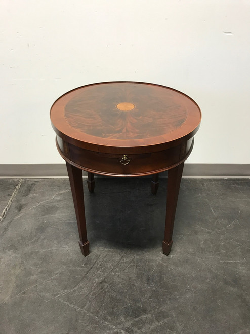 SOLD OUT - HEKMAN Copley Place Flame Mahogany Inlaid Banded Side End Table