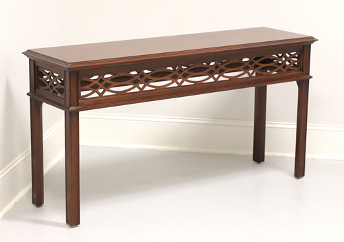 SOLD - HENKEL HARRIS 5710 29 Mahogany Chinese Chippendale Console Sofa Table