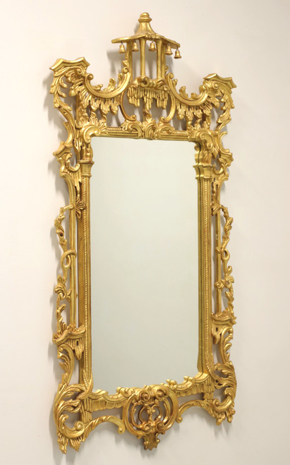 SOLD - LABARGE Chinese Chippendale Pagoda Golden Wall Mirror