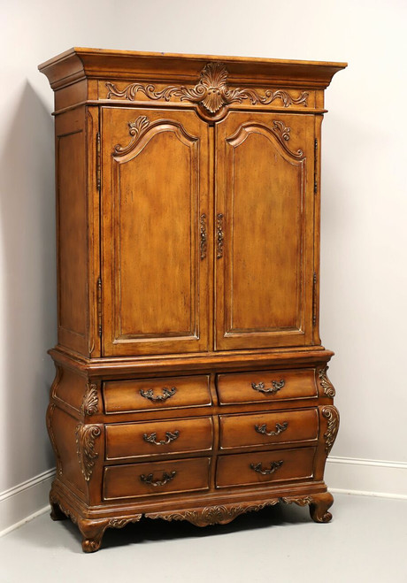 SOLD - THOMASVILLE Chateau Provence French Country Armoire / Linen Press