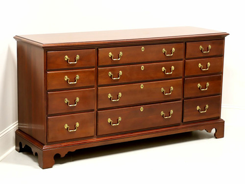 SOLD - LINK-TAYLOR Heirloom Beaufort Solid Mahogany Chippendale Triple Dresser - B