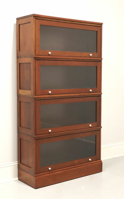 SOLD - Amish Made Solid Cherry Four Stack Barrister Bookcase - A