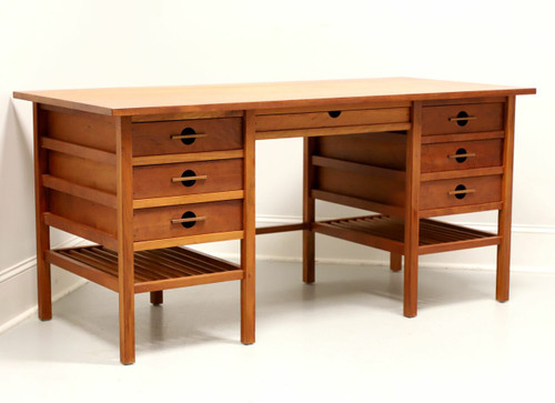 SOLD - JOHN KELLY Black Cherry & Black Walnut Secretary Desk J1 Series J-22A