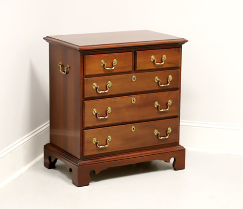 SOLD - LINK-TAYLOR Heirloom Planters Solid Mahogany Chippendale Bedside Chest - D