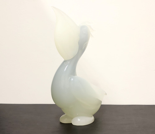 Late 20th Century Murano Art Glass Pelican Sculpture, Attributed to Gambaro & Poggi