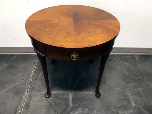 SOLD - BAKER FURNITURE CO Walnut Queen Anne Accent Side End Table