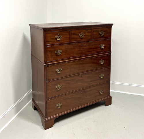 Antique 18th Century Mahogany Chippendale Extra-Large Chest on Chest