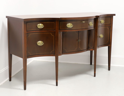 SOLD - BAKER Inlaid Mahogany Hepplewhite Bowfront Sideboard