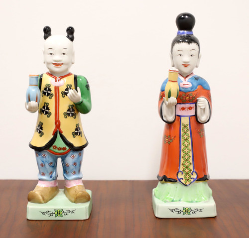 ANDREA by SADEK Porcelain Chinese Figurines - Male & Female - Pair