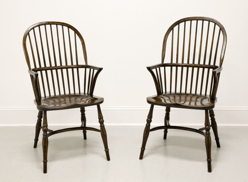 SOLD - Mid 20th Century Oak Windsor Armchairs - Pair