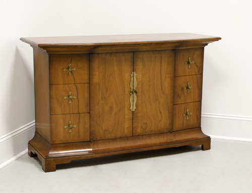 TOMLINSON 1960's Walnut Asian Influenced Console Cabinet