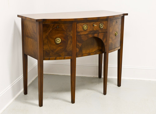 WRIGHT TABLE COMPANY Flame Mahogany Hepplewhite Bowfront Sideboard