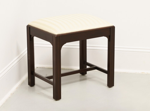 SALEM SQUARE Mahogany Chippendale Bench Footstool - B SALEM SQUARE Mahogany Chippendale Bench Footstool - B