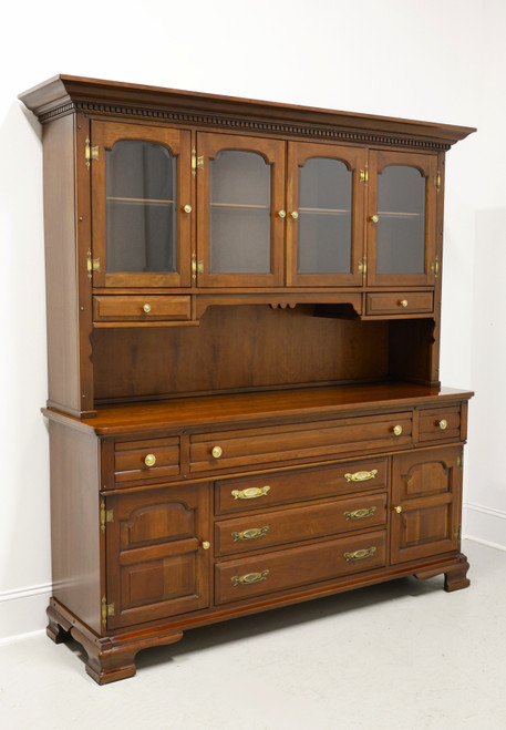 UNIQUE FURNITURE Solid Cherry Old Salem Finish Farmhouse China Hutch UNIQUE FURNITURE Solid Cherry Old Salem Finish Farmhouse China Hutch