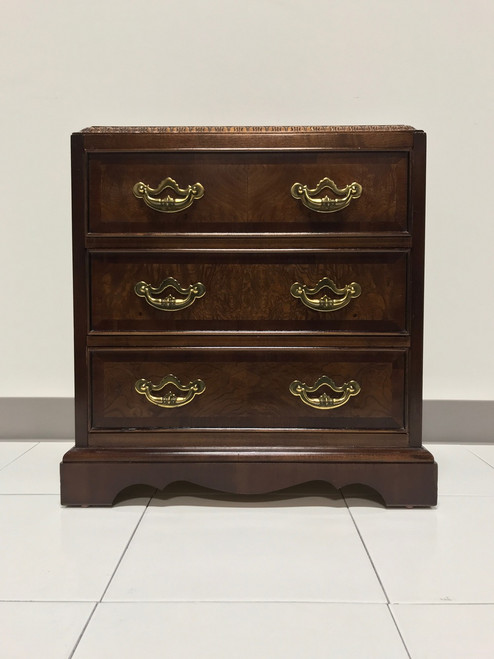 SOLD - LANE Altavista Earl's Court Chippendale Style Chairside / Bedside Chest