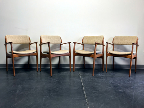 SOLD OUT - Erik Buch for Mobler Model 49 Danish Mid Century Modern Teak Arm Chairs - Set of 4