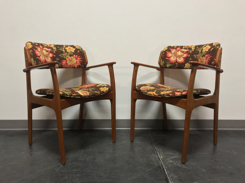 SOLD OUT - Erik Buch for Mobler Model 49 Teak Danish Mid Century Modern Arm Chairs - Pair 3