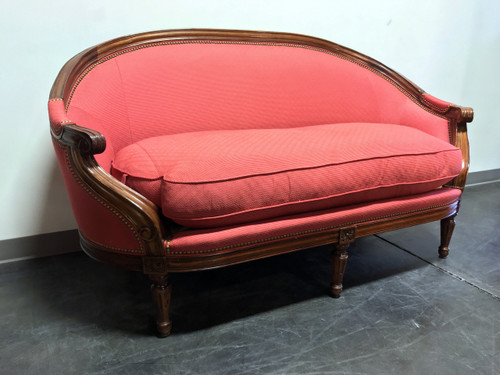 SOLD OUT - HICKORY CHAIR French Provincial Louis XVI Style Curved Settee Loveseat