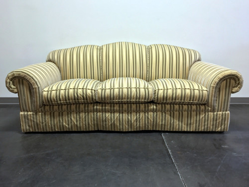 SOLD - BAKER Roll Arm Sofa in Cut Velvet