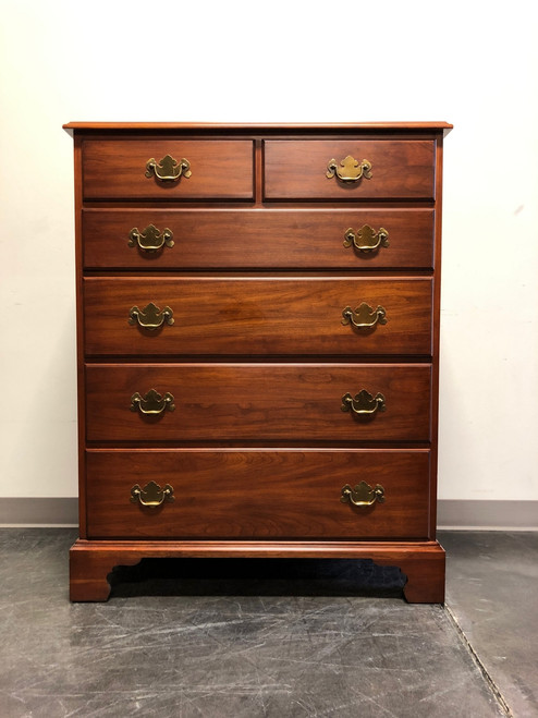 SOLD OUT - HENKEL HARRIS 134 24 Solid Wild Black Cherry Chippendale Chest of Drawers