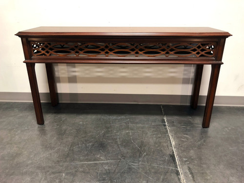 SOLD OUT - HENKEL HARRIS 5710 29 Solid Mahogany Chinese Chippendale Console Sofa Table